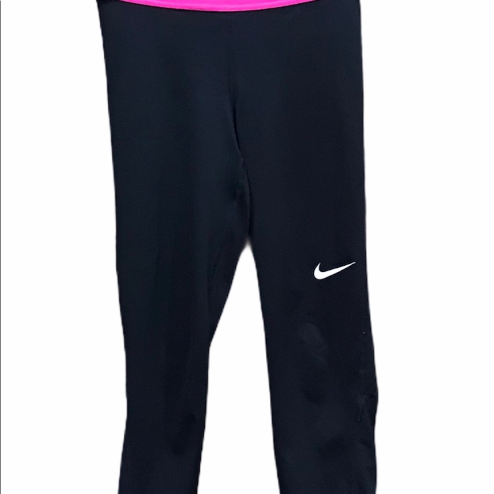 Nike Pro Black/Hot PinkLeggings - Size XS Athleisu